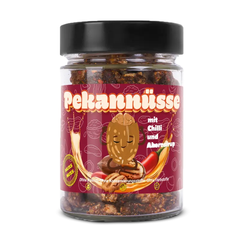 Pekannüsse mit Ahornsirup & Chilli, 150g