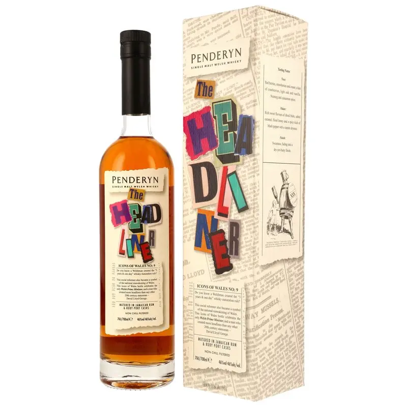 Penderyn The Headliner - Jamaica Rum & Ruby Port Casks