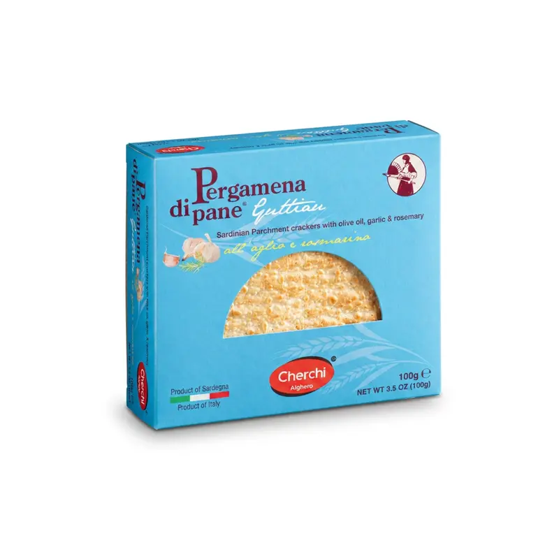 Pergamena Brot mit Knoblauch und Rosmarin – 100 g Cherchi