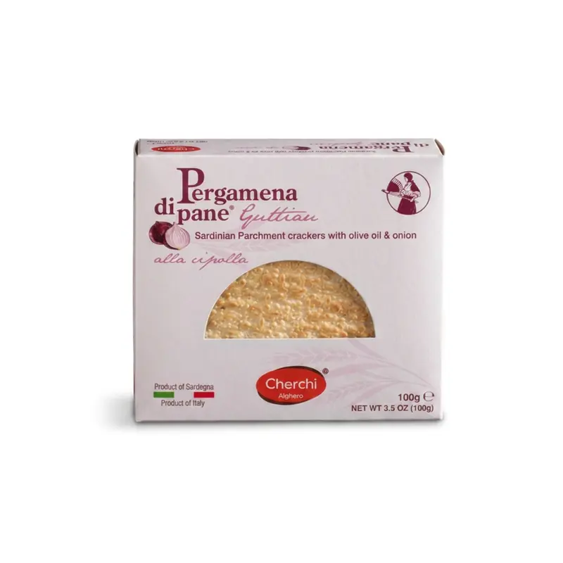Pergamena Brot mit Zwiebel– 100 g Cherchi