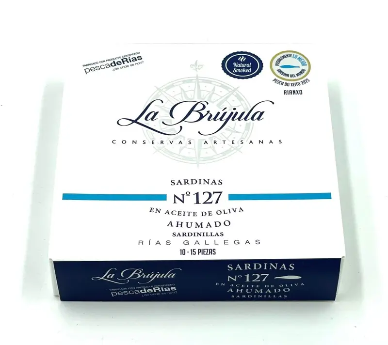 Petites sardines "do Xeito" fumées à l'huile d'olive