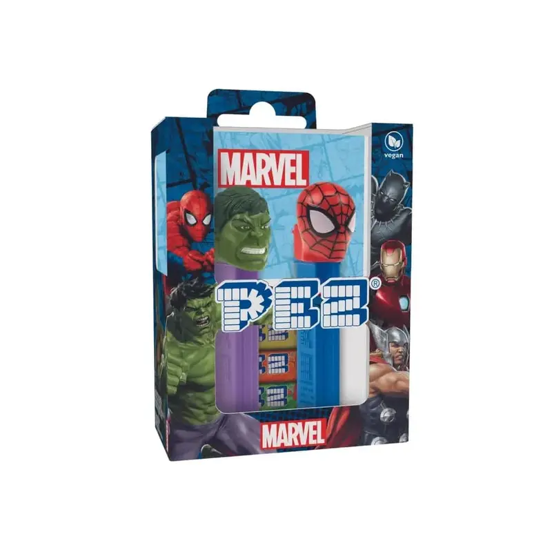 PEZ Geschenkset Marvel (Spiderman und Hulk)