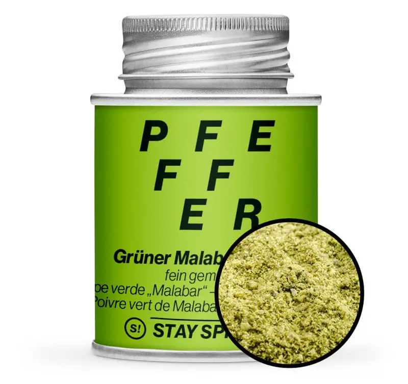 Pfeffer grün gemahlen "Malabar"