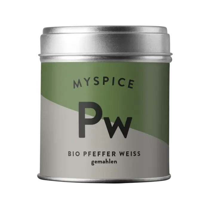 Pfeffer weiss Bio gemahlen, 80g