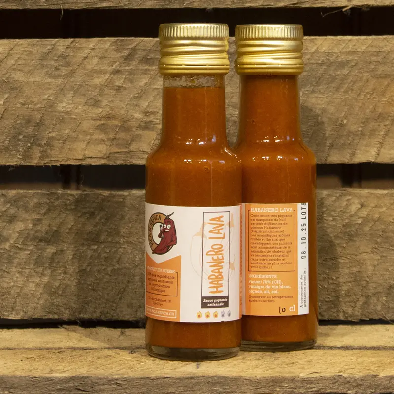 PICA & REPICA - Habanero Lava - Sauce Piquante Artisanale - Bte - 10cl