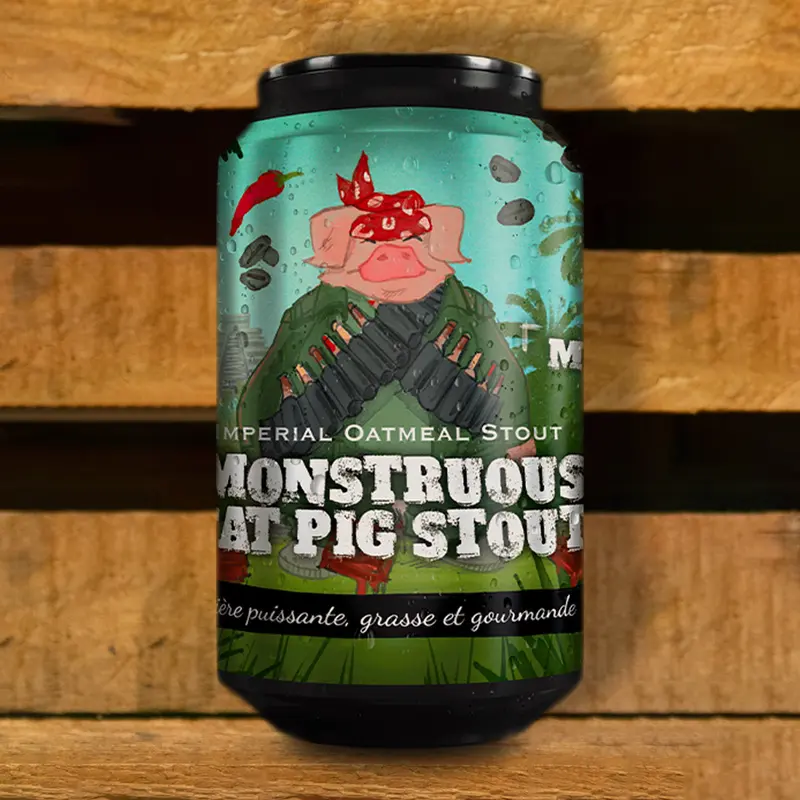 PIGGY BREWING - Monstruous Fat Pig Stout Mexican Cake Ed - Imperial Stout - Can - 33cl