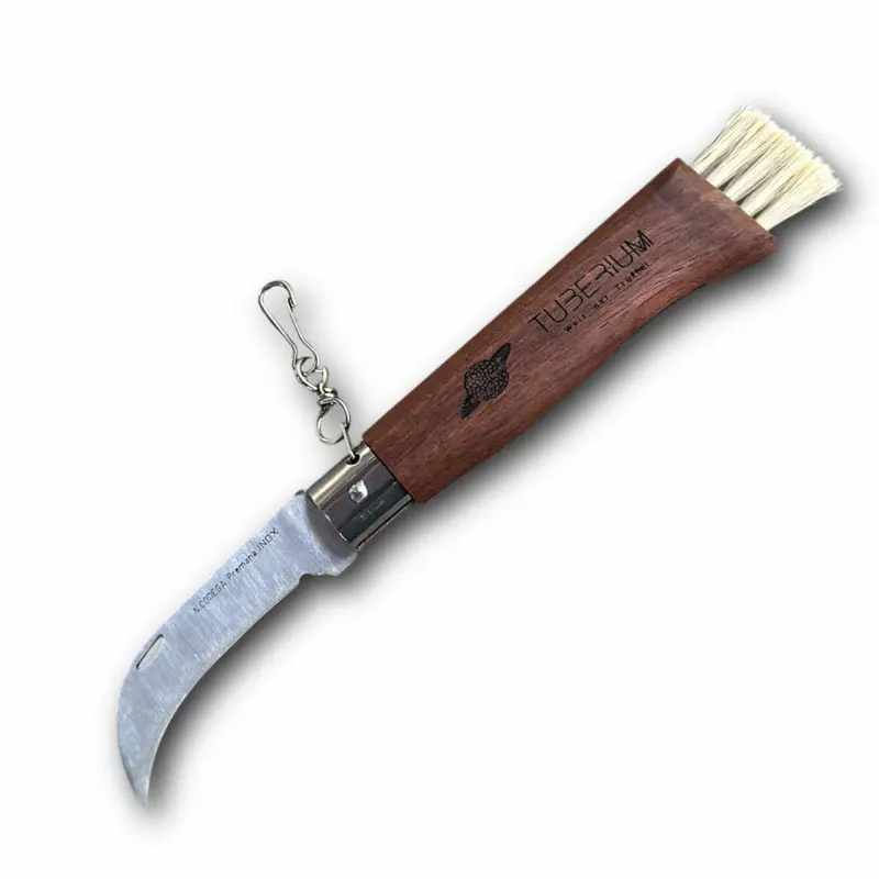 Pilzmesser mit Bürste – Traditionell & Rustikal