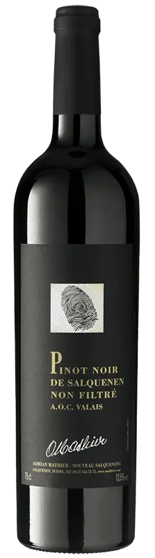 Pinot Noir de Salquenen Non Filtre Oskar Mathier AOC VS, Der Finger