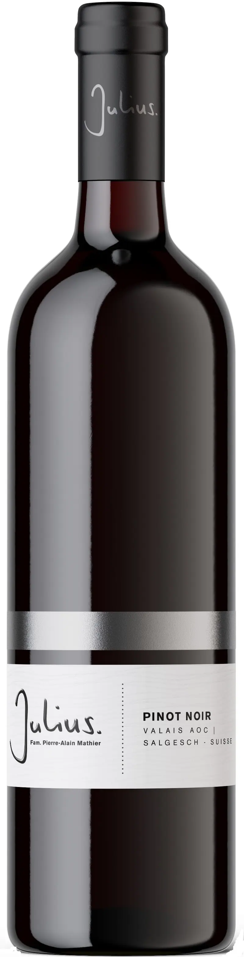 Pinot Noir, Valais AOC, Fam.Pierre-Alain Mathier, Vins et Vignobles Julius SA, Salgesch, 2025, 75cl