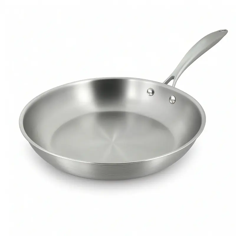 Poêle en acier inoxydable 28 cm
