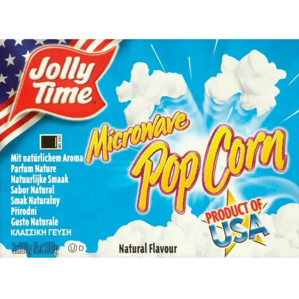 Popcorn Nature Microwave - 300 g (3x100 g)