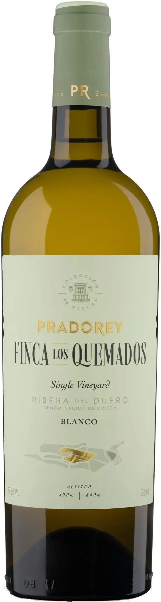 Pradorey Blanco Los Quemados Ribera del Duero DO Pradorey, Burgos, 2023, 75cl