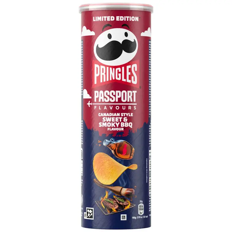 Pringles Canadian Style Sweet & Smoky BBQ 165g