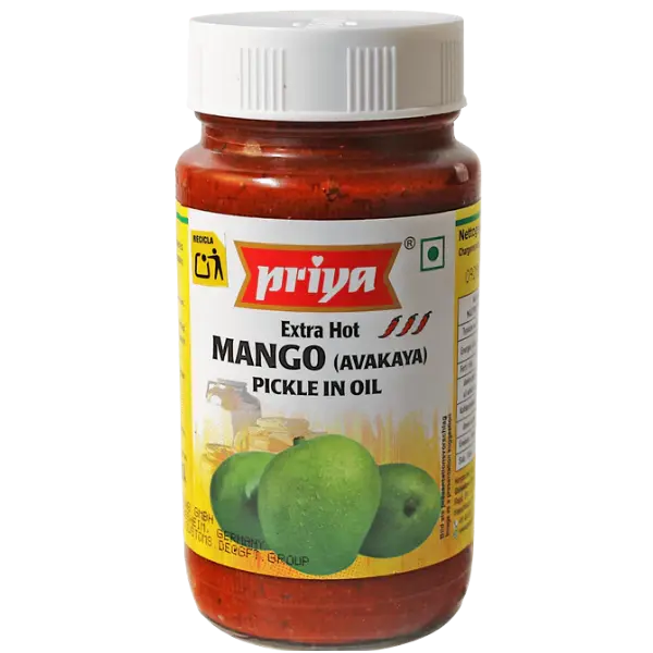 Priya Extra Hot Mango Pickle (Avakaya) – 300 g