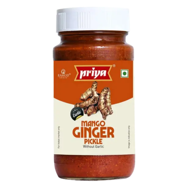 Priya Mango Ginger Pickle (Without Garlic) – 300 g