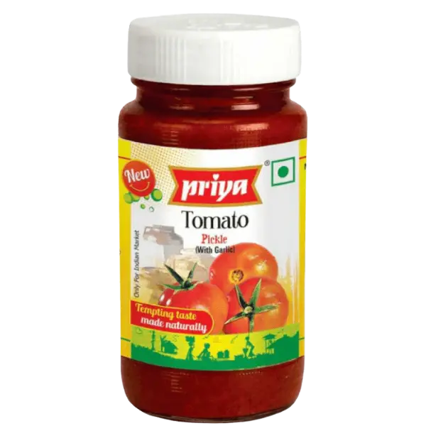 Priya Tomato Pickle (With Garlic) – 300 g