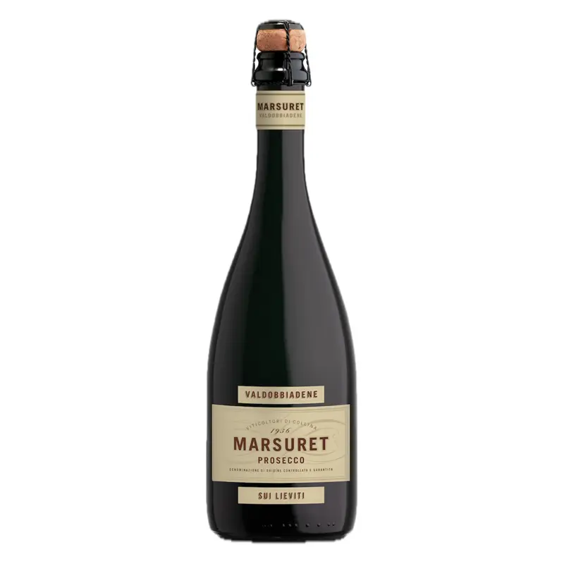 Prosecco Superiore DOCG Marsuret Brut Nature Col Fondo "Sui Lieviti"