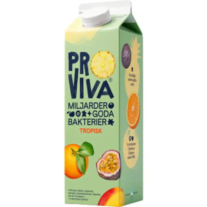 ProViva Fruktdryck Tropisk - Tropical Fruitdrink - 1L