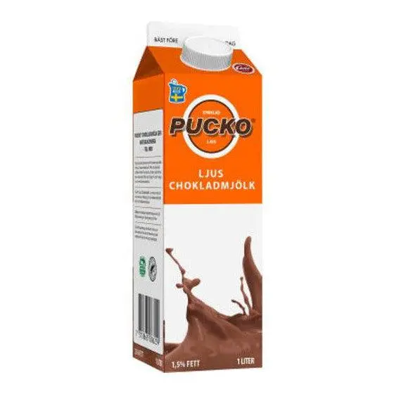 Pucko Chokladmjölk 1,5% - Chocolate drink 1 litre