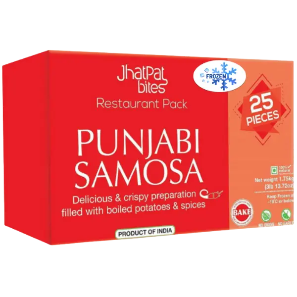 Punjabi Samosa Value Pack (25 pcs) Frozen - 1.75 kg