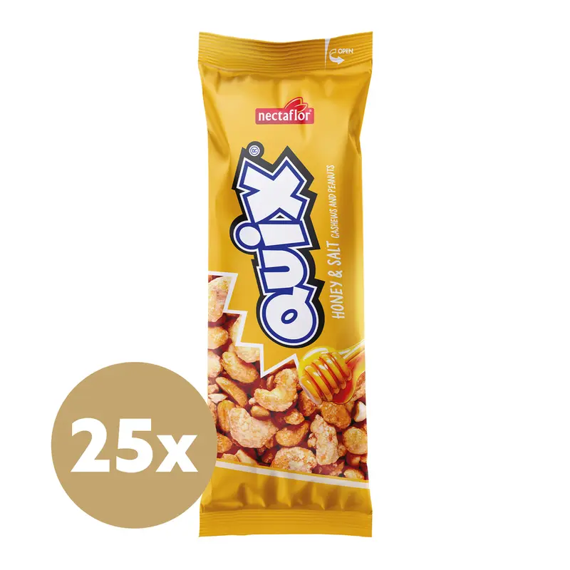 QUIX Cashews und Erdnüsse Honig und Salz