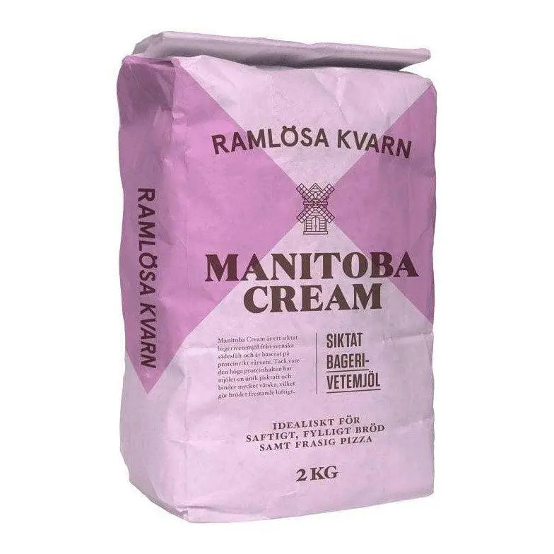 Ramlösa Kvarn Manitoba Cream Siktat Bagerivetemjöl - Bakers Wheatflour 2 kg