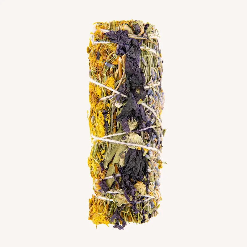 Räucherbündel Innere Ruhe, kbA – Johanniskraut, Lavendel & Malve
