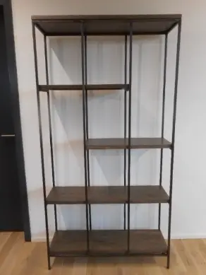 Regal Metall/Holz 97x30x185cm