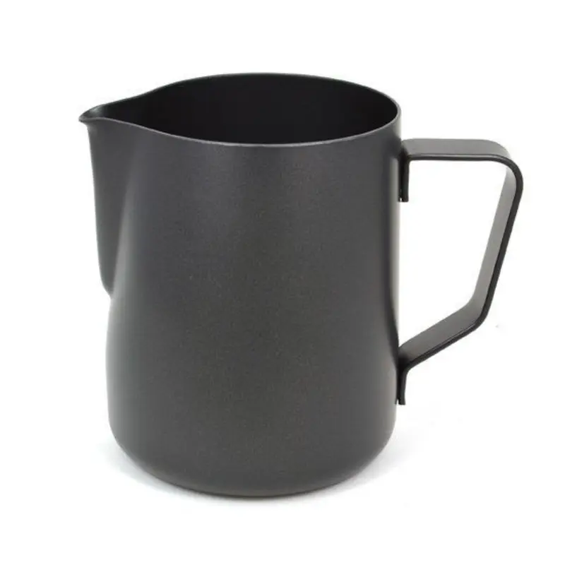 Rhino Teflon Milk Pitcher - Schwarz 0.36l / 0.6l / 0.9l