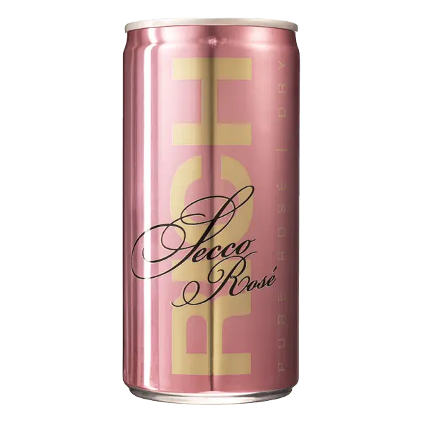 RICH Secco Rosé Raboso Vino Frizzante 12x 20cl Dosen Vegan