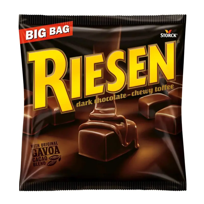 Riesen Mörk chokladkola - Dark chocolate caramel - 250g