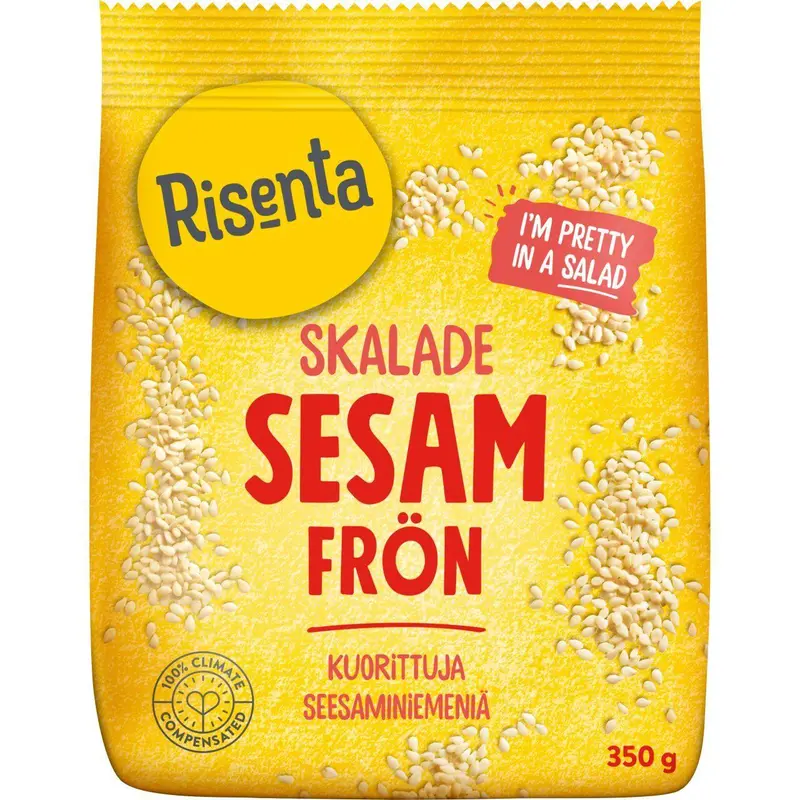 Risenta Sesamfrön Skalade - Hulled Sesame Seeds - 350g