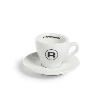 Rocket Tassenset "Espresso #Rocketpeople" - 6 Stück, weiss