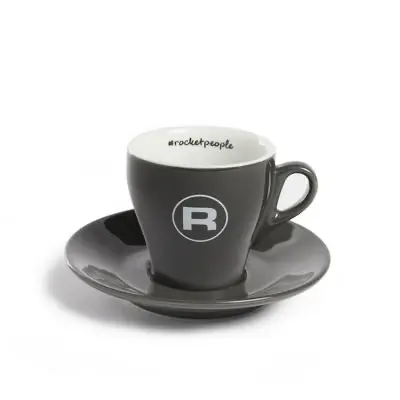 Rocket Tassenset "Flat White #Rocketpeople" - 6 Stück, grau