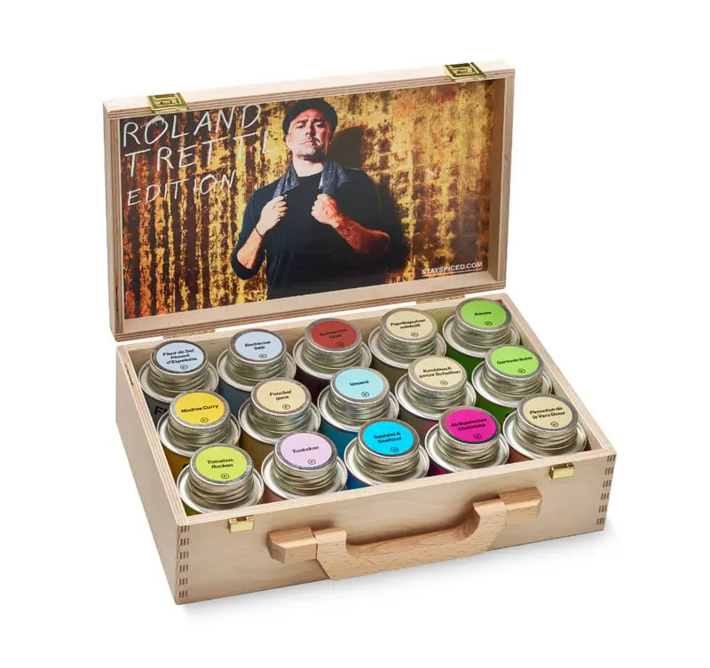 Roland Trettl MEDIUM | Gewürze Set | 15er Holzkiste