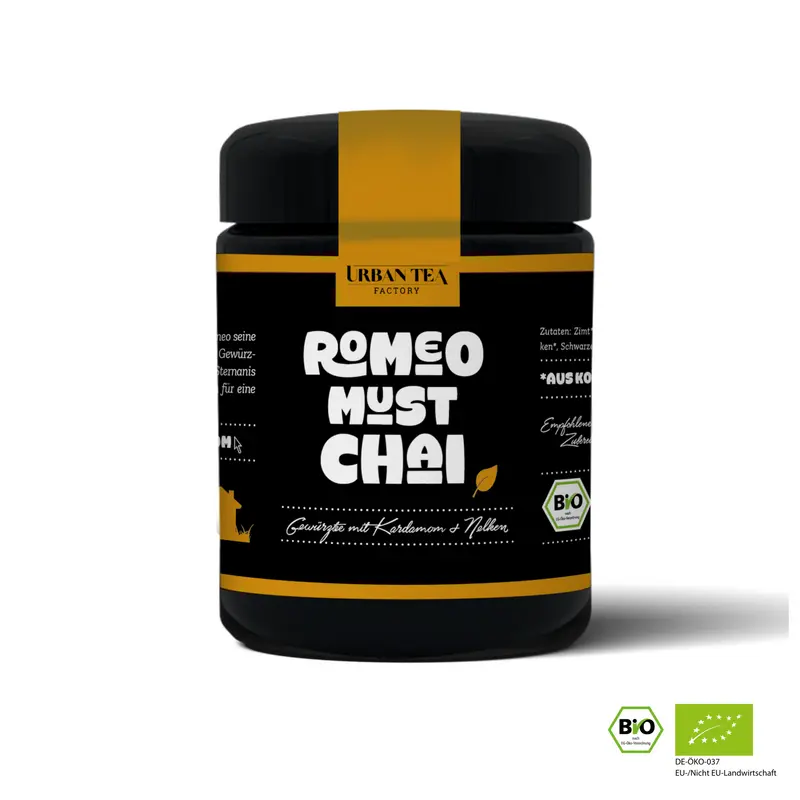 Romeo Must Chai - Gewürztee mit Kardamom & Nelken - 65g - Bio
