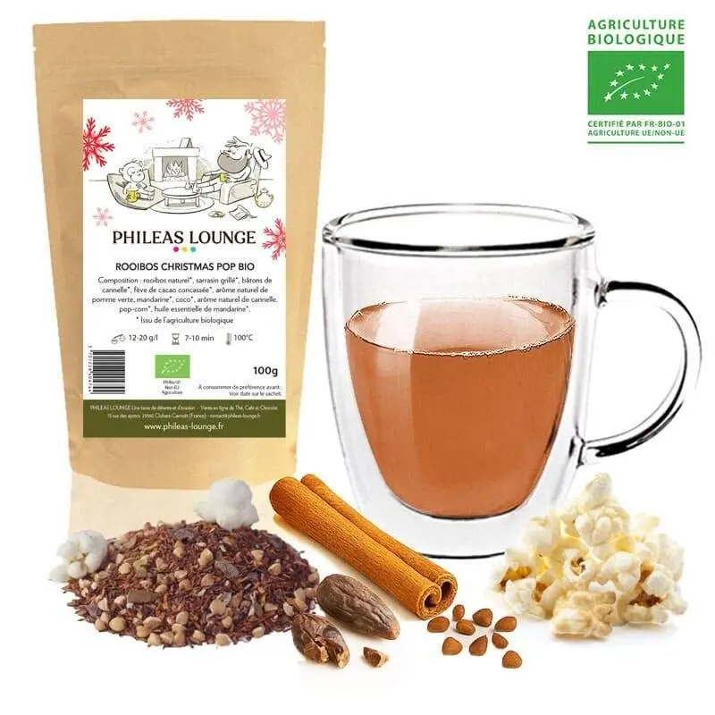 Rooibos Christmas Pop Bio 100 g – Winterlich festlicher Rooibos Tee