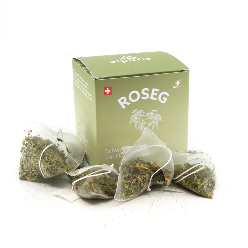 ROSEG – Schweizer Alpenkräutertee mit Hanf (BioSuisse)