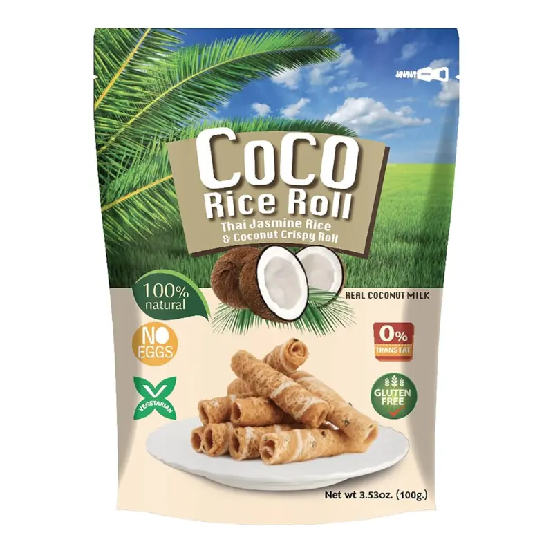 Rouleau croustillant à la noix de coco - COCORICE - 100g