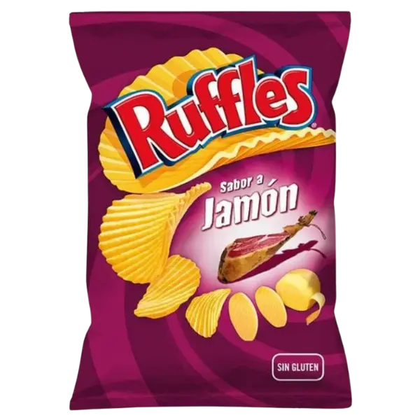 Ruffles Presunto (Ham Flavour) Potato Chips – 115 g