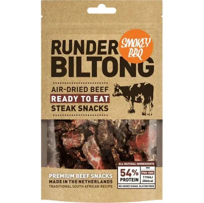 Runder Biltong Smokey BBQ 150G