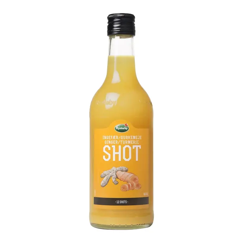 Rynkeby Shot Ingefära & Gurkmeja - Ginger & Turmeric Shot 500 ml