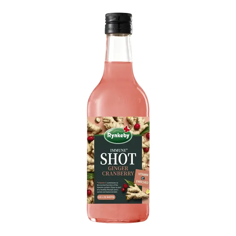 Rynkeby Shot Ingefära Tranbär - Ginger Cranberry Shot 500 ml