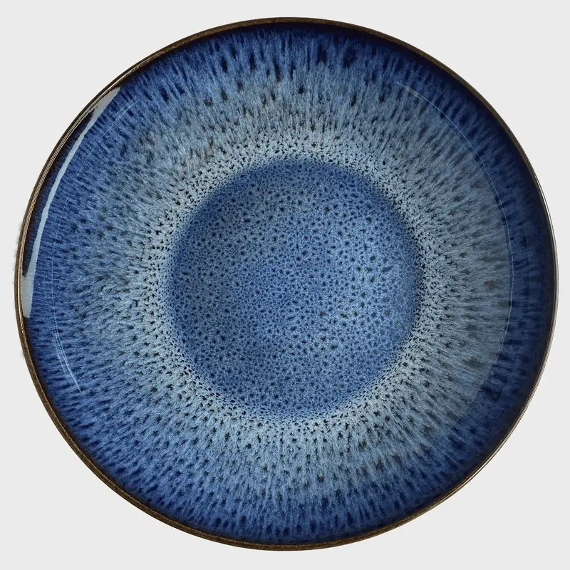 Saladier en grès bleu