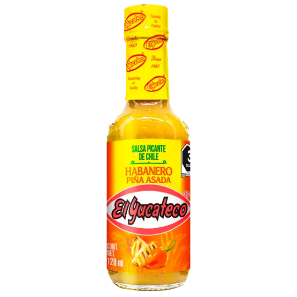Salsa Habanero Pina Asada El Yucateco – 120 ml