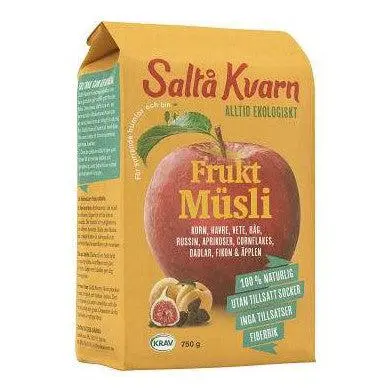 Saltå Kvarn Fruktmüesli EKO - Fruit Cereal, Ecological 750g