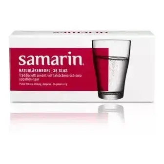 Samarin Original Fruktsalt Naturläkemedel - Natural Remedy Sodium Bicarbonate 4g 36-p