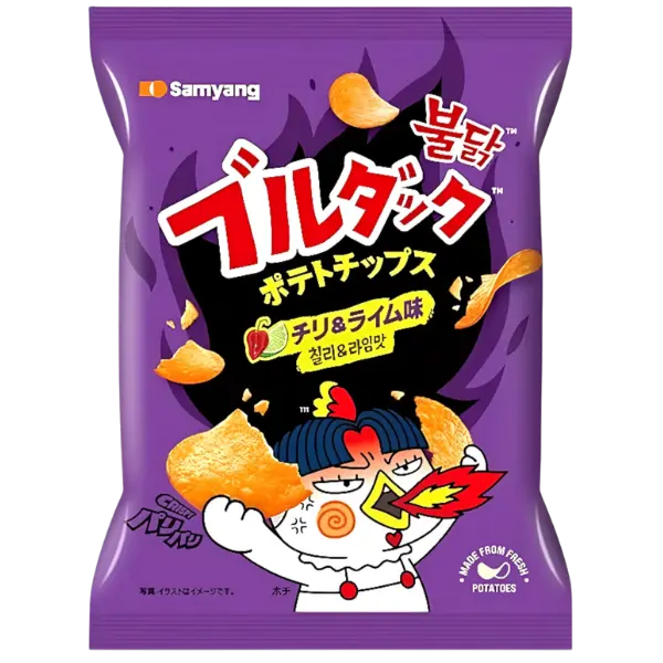 Samyang Buldak Potato Chips Chili & Lime – 80 g