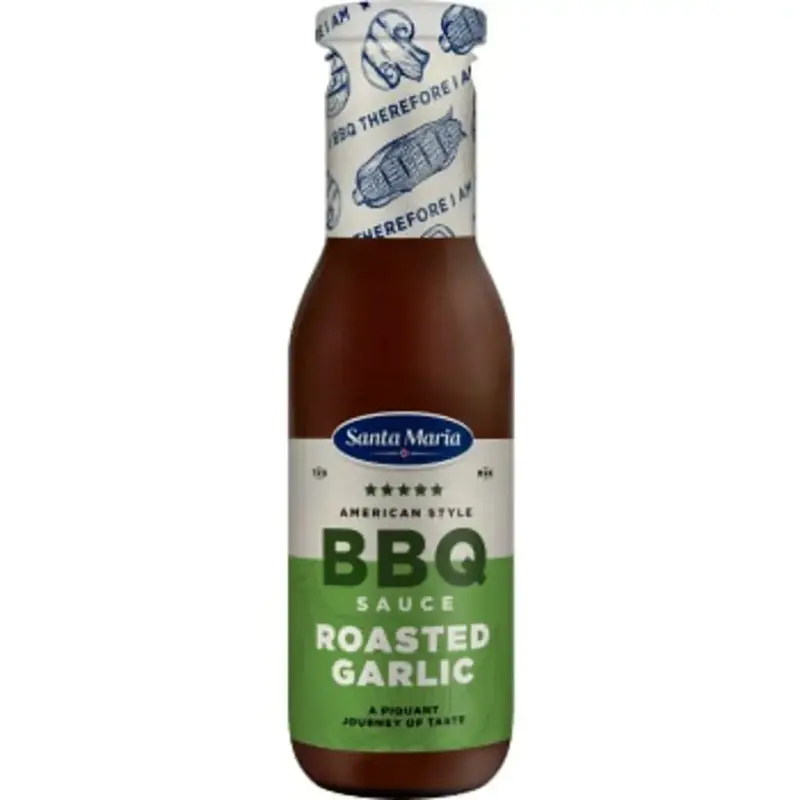 Santa Maria BBQ Sauce Roasted Garlic - BBQ Sauce  Roasted Garlic- 335g