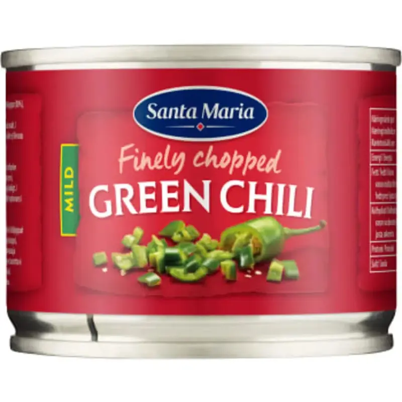 Santa Maria Green Chili Mild - Finely Chopped Green Chili Mild - 113g